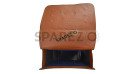 For Royal Enfield Goan Classic 350 Leather Pannier Bags Brown Tan With Mounting - SPAREZO For Royal Enfield Goan Classic 350 Leather Pannier Bags Brown Tan With Mounting - SPAREZO